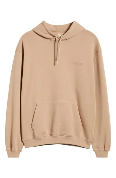 Represent Team 247 Oversize Graphic Hoodie In Brown