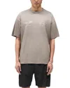 Represent Team Oversized Fit Graphic Logo Tee In Dark Taupe