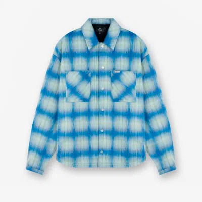 Represent Textured Overshirt In Blue