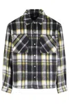 Represent Textured Overshirt Jacket With Bold Plaid Pattern In Multi