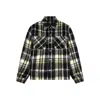 Represent Textured Overshirt Jacket With Bold Plaid Pattern In Multi
