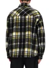 Represent Textured Polyester Overshirt In Black