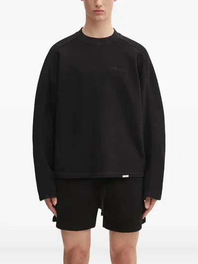 Represent Textured T-shirt In Black