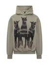 Represent Thorough Mini Sweatshirt In Khaki