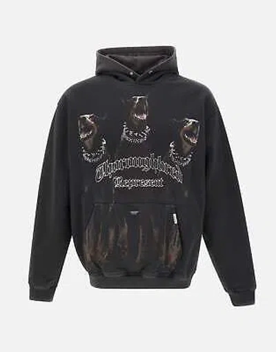 Pre-owned Represent Thoroughbred Black Cotton Sweatshirt With Hood 100% Original
