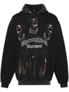 Represent Vintage Black Hoodie With Doberman Graphic And Classic Features In Black