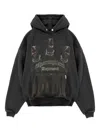 Represent Thoroughbred Graphic-print Hoodie In Black