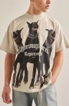Represent Sand Cotton Thoroughbred T-shirt In Neutral