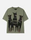 Represent T-shirt With Doberman Print In Green