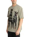 Represent T-shirt With Doberman Print In Green