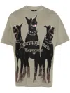 Represent T-shirt With Doberman Print In Grün
