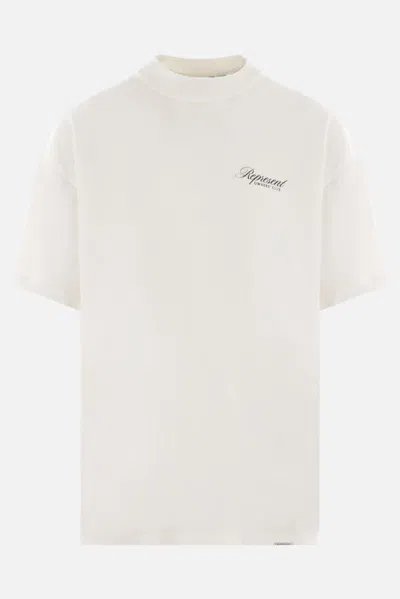Represent T-shirts And Polos White In Flat White