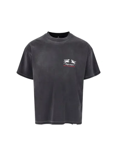 Represent 24 Hour Service Graphic T-shirt In Black