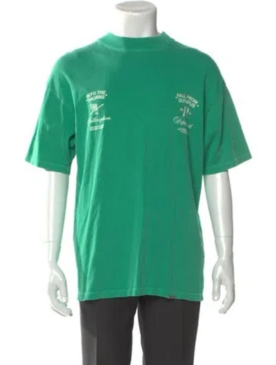Pre-owned Represent T-shirt In Green