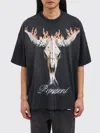 Represent Mens Stained Black British Cowboys Graphic-print Cotton-blend T-shirt In Black