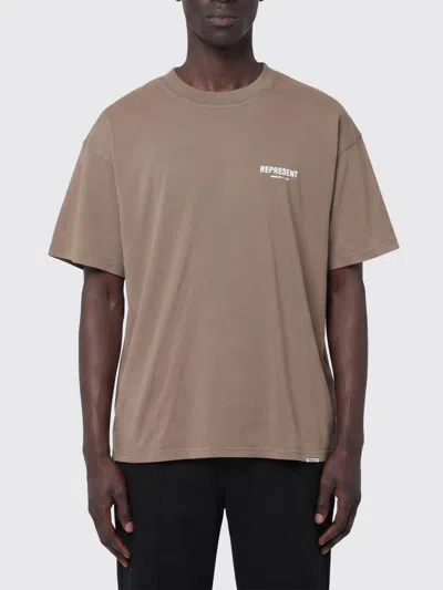 Represent T-shirt  Men Color Beige In Brown