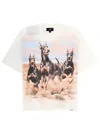 Represent T Shirt Western Doberman Graphic Crew Neck In Multi