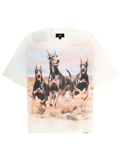 Represent T-shirt "western Dobermans" In White