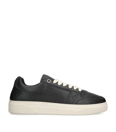 REPRESENT TUMBLED LEATHER INITIAL SNEAKERS