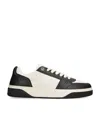 Represent Initial Leather Low-top Sneakers In Black
