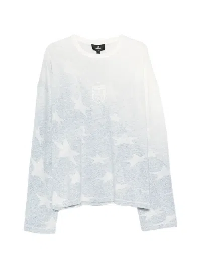 Represent Usa Star-print Long-sleeve Cotton T-shirt In Multi