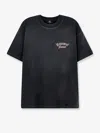 Represent T-shirt Duality Tee With Round Neck And Short Sleeves In Black Cotton Unisex In Black