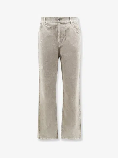 Represent Velvet Trousers In Gray