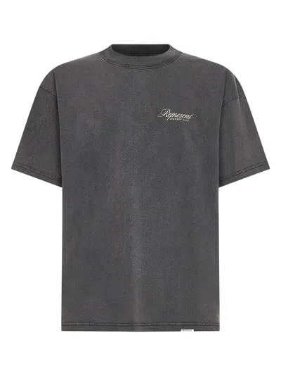 Represent Owners Club Script T-shirt In Gray