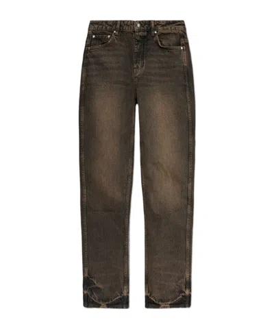 Represent Vintage Straight-leg Jeans In Brown