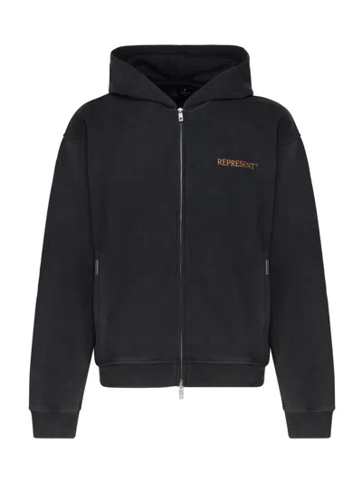 Represent Vintage Sweatshirt In Cotton In Black