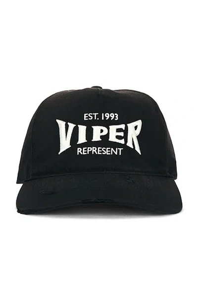 Represent Viper Room Cap In Jet Black