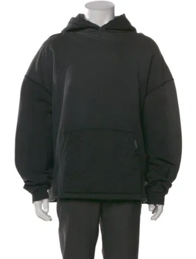 Pre-owned Represent V-neck Long Sleeve Hoodie In Green