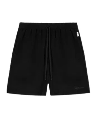 Represent Waffle Shorts In Black