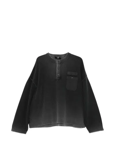 Represent Waffle-knit Sweatshirt In Animal Print