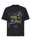 Represent Graphic-print Distressed-effect T-shirt In Black
