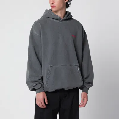 Represent Washed Black Hoodie In Gray