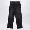 Represent Straight Leg Denim Trousers With Pockets In Black