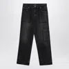 Represent Straight Leg Denim Trousers With Pockets In Black