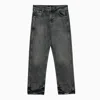 Represent R2 Embroidered Washed Jeans In Black
