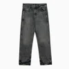 Represent R2 Embroidered Washed Jeans In Black