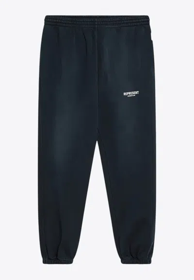REPRESENT WASHED LOGO TRACK PANTS