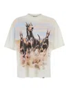 Represent T Shirt Western Doberman Graphic Crew Neck In Multi
