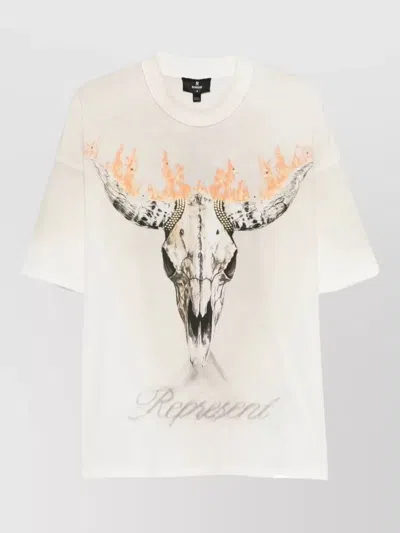 Represent Western Cowboys Graphic Crew Neck T Shirt In Multi