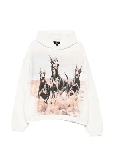 Represent "western Dobermans" Hoodie In White