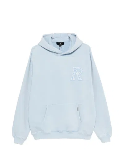 Represent Western Initial Embroidered Hoodie In Blue