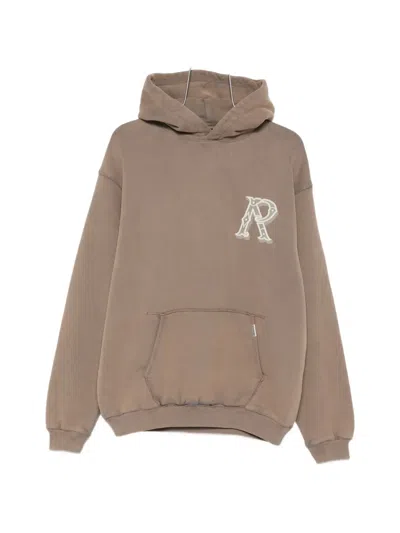 Represent Western Initial Logo Hoodie In Brown