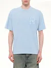 Represent Western Lettering Initials Short Sleeve T Shirt In Blue