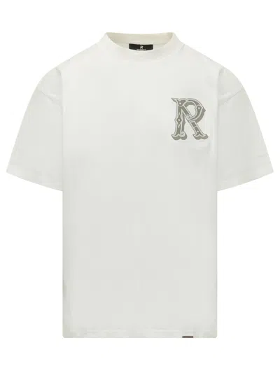 Represent Western Style T-shirt With Painttch Logo In Flat White