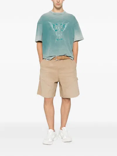 Represent Westside Graphic-print T-shirt In Blue