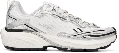 Represent White & Silver Storm Torn Sneakers
